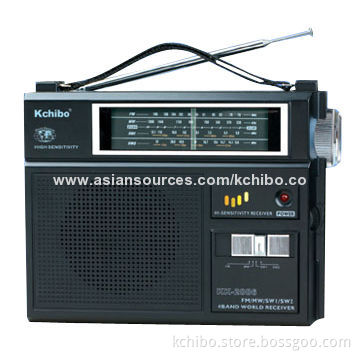 FM/MW/SW1-2 4-band World Receiver with High-sensitivity